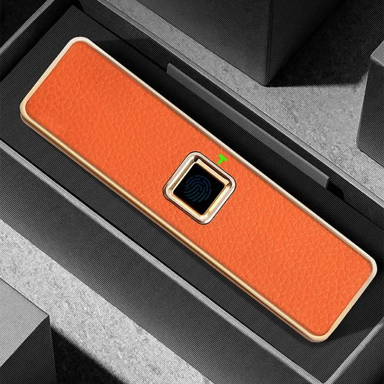 Умный биометрический кожаный скрытый замок для картотеки, электронные USB-перезаряжаемые замки для ящиков