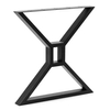Современный металлический прочный каркас X-образной рамы MID Century, черные прочные ножки стола