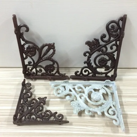 Изготовленный на заказ высококачественный античный треугольный чугунный настенный кронштейн