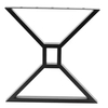 Современный металлический прочный каркас X-образной рамы MID Century, черные прочные ножки стола