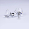 Ручки для дверей шкафа Zamak Diamonds, роскошная ручка для выдвижного ящика из хрустального стекла