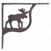 Кронштейн настенной полки Чугунный OEM индивидуальный узор Деревенский коричневый треугольный кронштейн