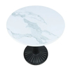 Изготовленная крытая домашняя мебель, обеденный стол в ресторане, современный белый круглый обеденный стол