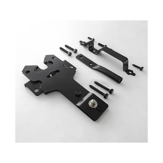 OEM-комплект сверхмощных черных стальных ворот, петля, защелка и откидной стержень — по индивидуальному заказу для деревянных заборов