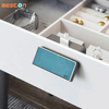 Умный кожаный замок ящика шкафа с отпечатками пальцев с USB-зарядкой, черные электронные замки