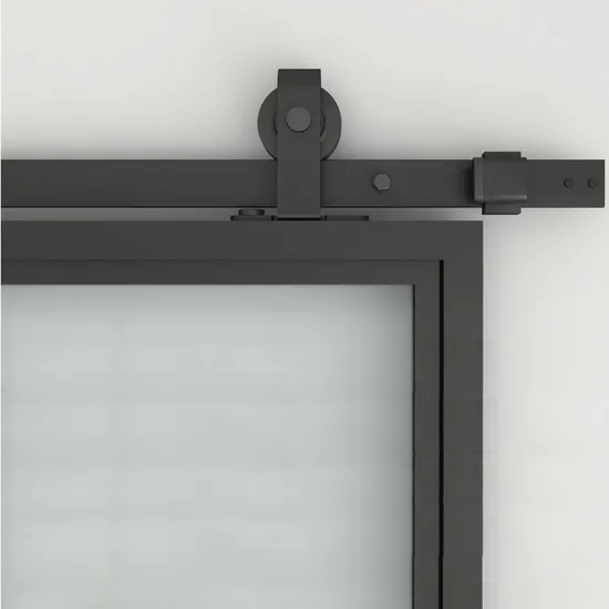 Стеклянная раздвижная дверь сарая, обшитая панелями, раздвижной шкаф из углеродистой стали с матовым стеклом