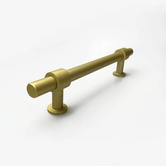 Ручка шкафа кухонного шкафа из алюминиевого сплава Matt Gold T Bar